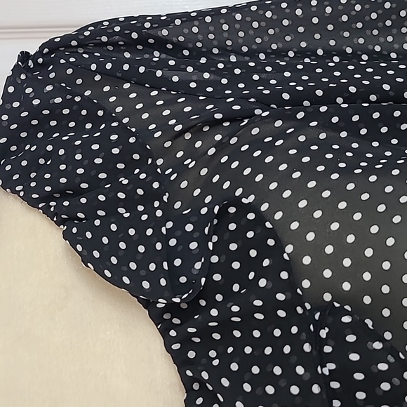 Chaps Ruffle Front Blouse - Picture 3 of 11